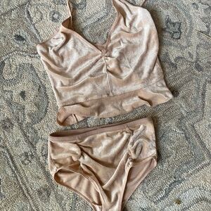 Free People Velvet Intimate Set